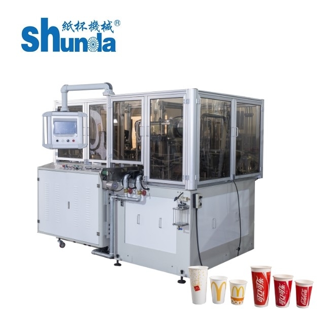 0.4Mpa Automatic Paper Cup Machine , Double PE Coated Paper Cup Making Machine
