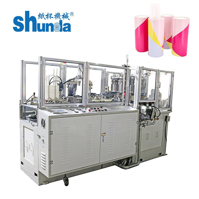 Environmentally Friendly High Speed Automatic  Straight Wall Round Paper Tube Container Machine with PLC