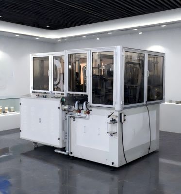 Ultrasonic Automatic Paper Tea Cup Making Machine With leister Hot Air 160 pcs/min